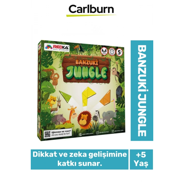 Zeka Geliştirici Oyun Eğitici Öğretici Okuma Yazma El Göz Koordinasyonu Banzuki Jungle