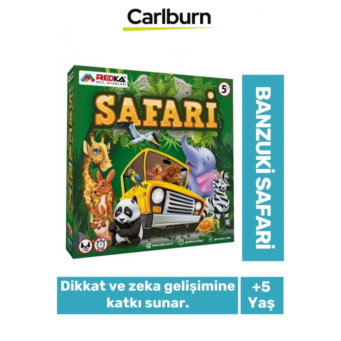 Zeka Geliştirici Oyun Eğitici Öğretici Okuma Yazma El Göz Koordinasyonu Banzuki Safari