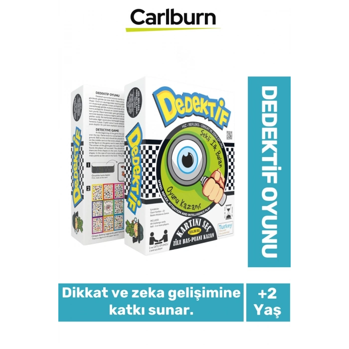 Zeka Geliştirici Oyun Eğitici Öğretici Okuma Yazma El Göz Koordinasyonu Dedektif Oyunu