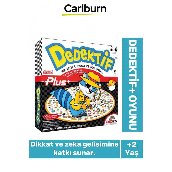 Zeka Geliştirici Oyun Eğitici Öğretici Okuma Yazma El Göz Koordinasyonu Dedektif Plus Oyunu