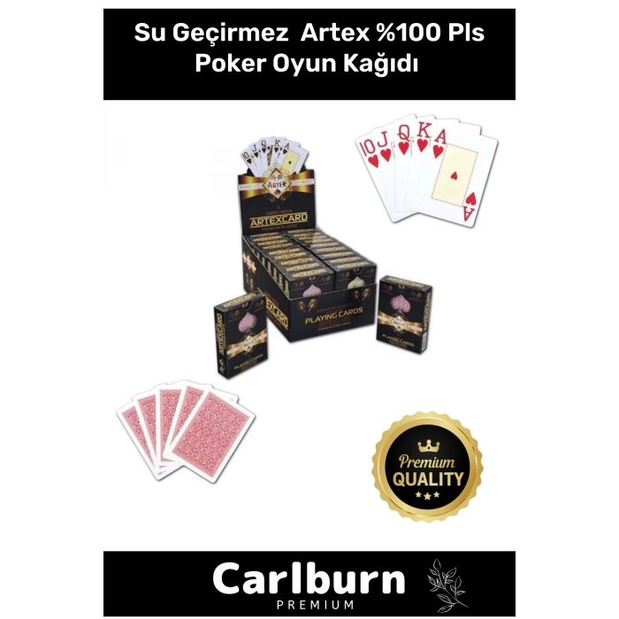 Yeni Nesil Su Geçirmez Texas Holden Casino 21 İskambil Blackjack Artex %100 Pls Poker Oyun Kağıdı