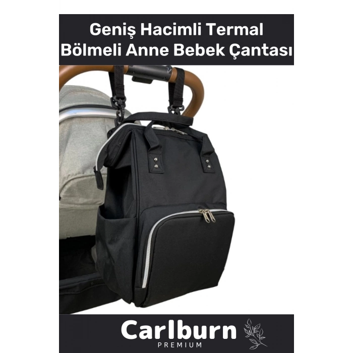 Özel Üretim Geniş Düzenli İç Hacmi Biberon Yemek Kıyafet Mama Termal Bölmeli Anne Bebek Çantası