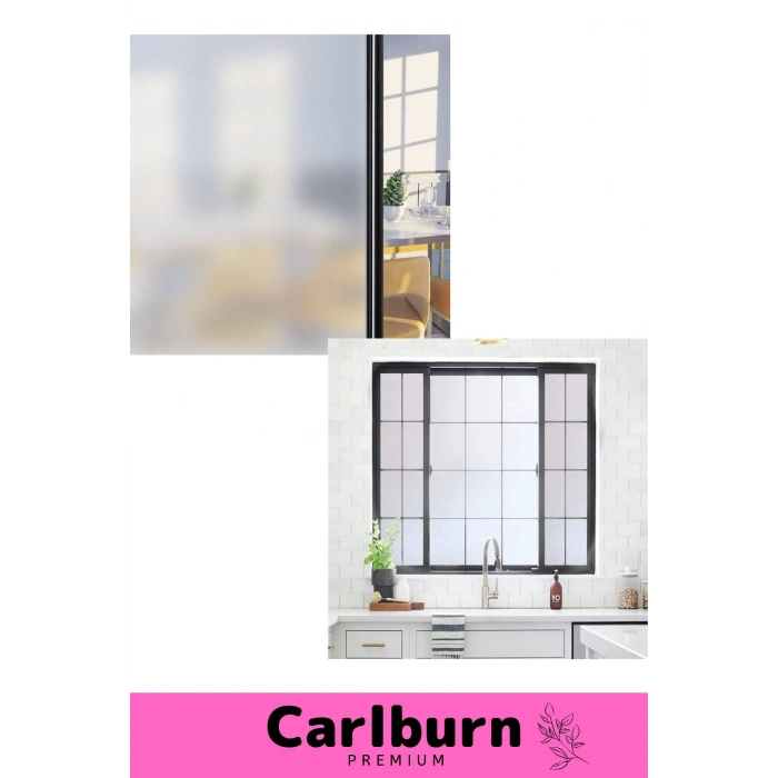 Özel Üretim İç Göstermeyen Yapışkan İz Bırakmaz UV Engelleyici Buzlu Cam Filmi 2 Metre x 60 Cm