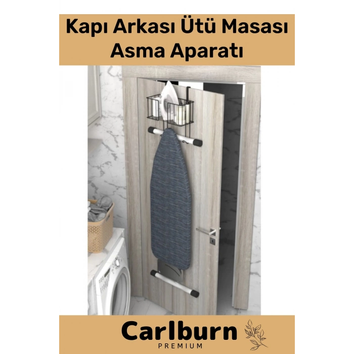 Özel Üretim Kapı Arkası Organizer Sağlam Dayanıklı Kolay Montajlu Sprey Ütü Masası Asma Aparatı