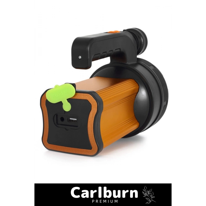 Premium 3 Modlu Usb Şarjlı Taşıma Askılı 22 cm Uzunluk 600 Metre Menzilli Özel Av Balıkçı Feneri