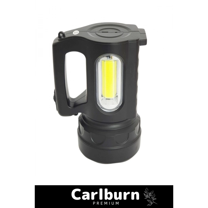 Premium 3 Modlu Beyaz Aydınlatma Işık 250 Metre Mesafeli 1200mAh Pil 900 Lümen Ultra Güçlü El Feneri