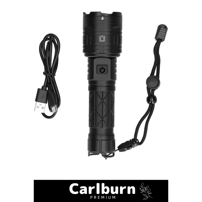 Premium 5 Modlu Gün Işığı Aydınlatma 750 Metre Menzil 8800 mAh 3000 Lümen Süper Güçlü El Feneri