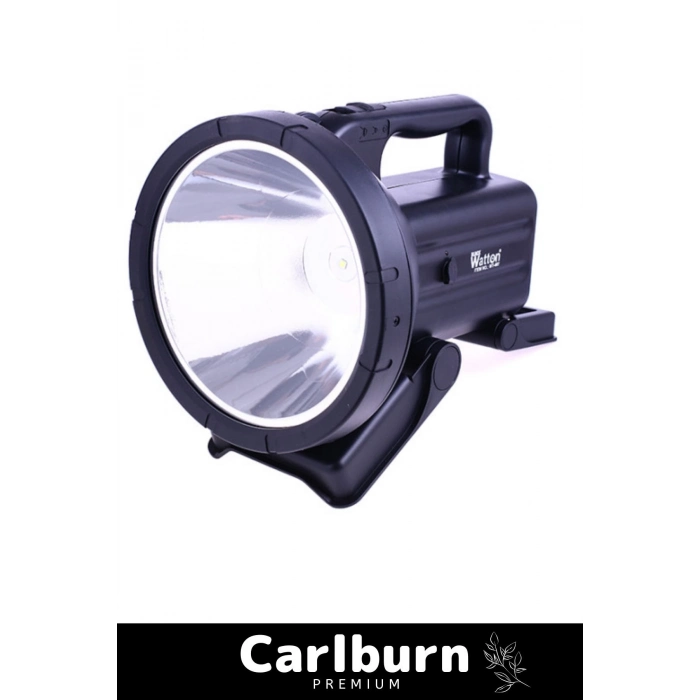 Premium 2 Modlu 750 Metre Menzilli 5000 Lümen 100W Güçlü En Yüksek Işık Dayanıklı Büyük Fener