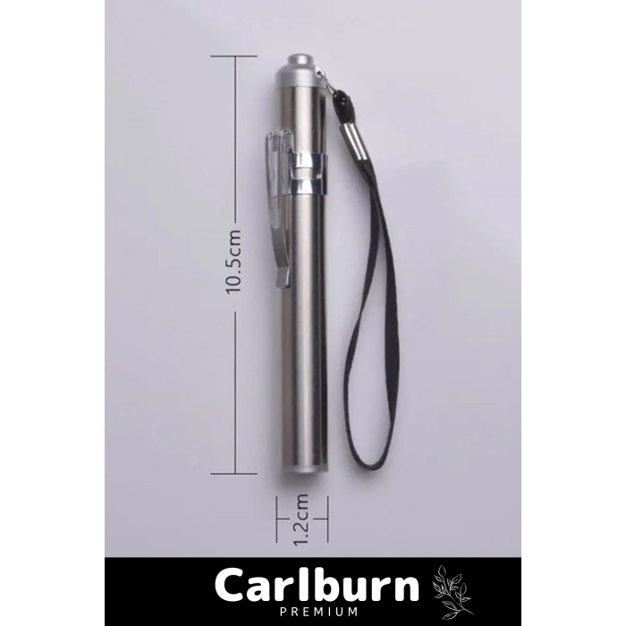 Deluxe Cep Boyu Tek Modlu 50 Metre Menzilli 1 Pille Çalışan Beyaz Aydınlatmalı Mini Güçlü El Feneri