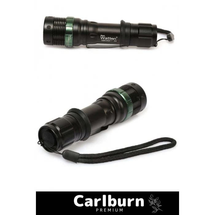 Premium 3 Modlu Selektörlü 130 Lümen Beyaz Aydınlatma 3 Adet Pilli Zoomlu Q5 LED Güçlü El Feneri