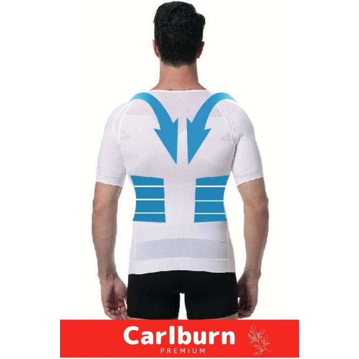 Bel Göğüs Dik Duruş Jinekomasti Toparlayıcı Erkek Göbek Sıkılaştırıcı Kısa Kol Korse Atlet 2 Adet