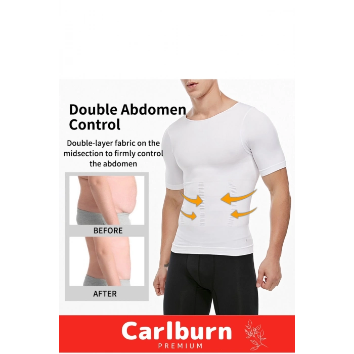 Bel Göğüs Dik Duruş Jinekomasti Toparlayıcı Erkek Göbek Sıkılaştırıcı Kısa Kol Korse Atlet 2 Adet