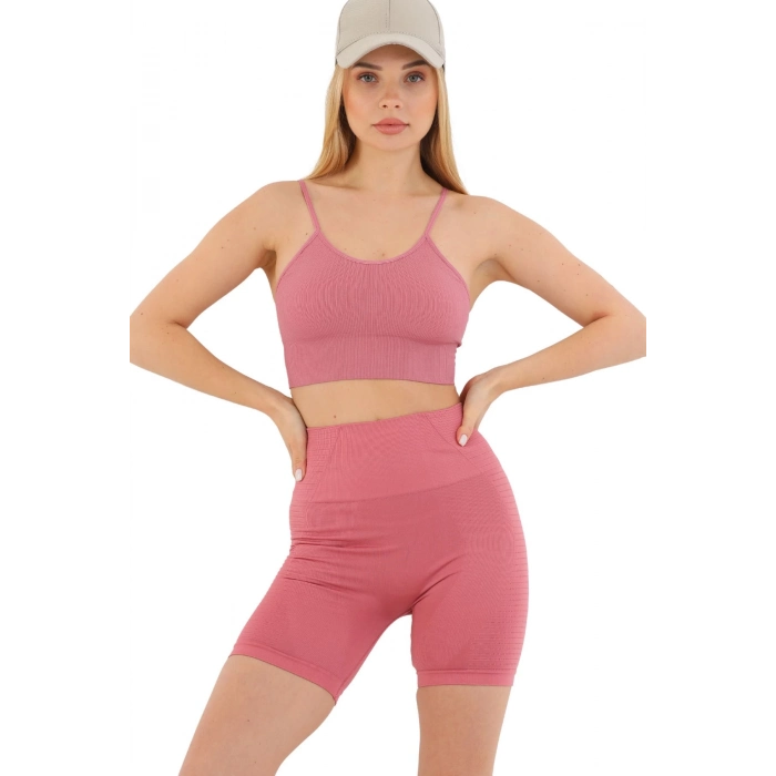 Özel Üretim Göğüs Toparlayıcı Sarkma Önleyen Spor Günlük İnce İp Askılı Pedli Fitilli Crop Büstiyer