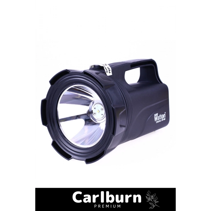 Premium 2 Modlu 1500 Lümen 500 Metre Menzilli Şarjlı Askılı Profesyonel 30 W Gücünde Avcı Feneri