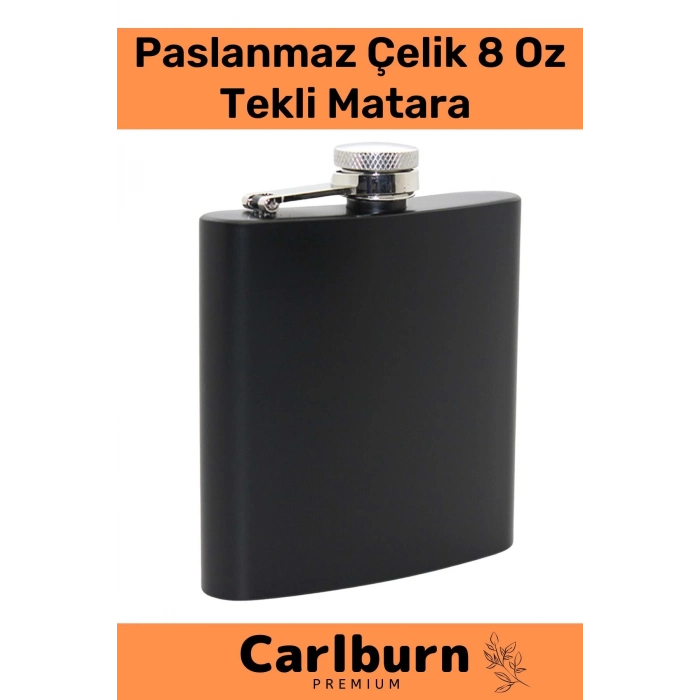 Özel Üretim Uzun Süre Soğuk Tutan Paslanmaz Çelik 8 Oz Tekli Alkol Konyak İçecek Viski Matara Şişesi