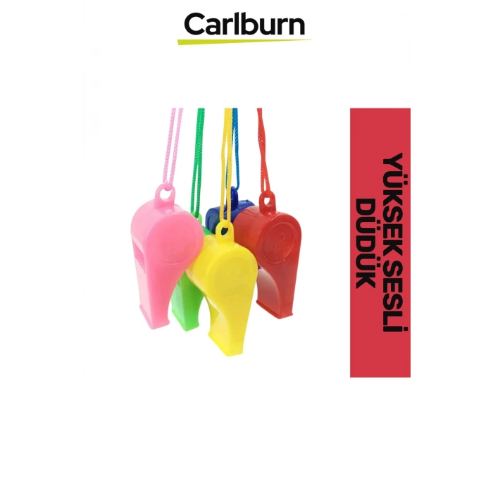 Premium Ultra Yüksek Sesli Çok Renkli Av Kamp Hakem Öğretmen Deprem Çağrı Acil Durum Düdüğü 3 Adet