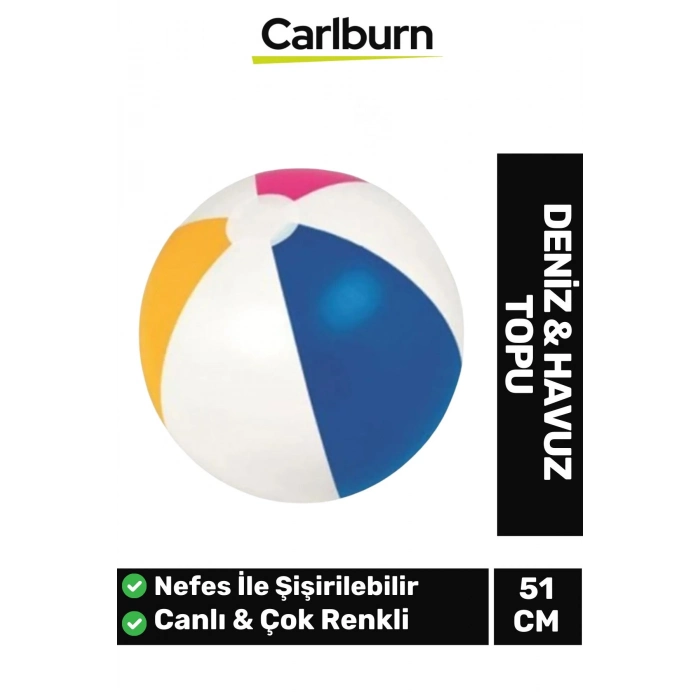 Özel Üretim Dilimli Canlı Çok Renkli Nefes Şişirilen Vinil Malzeme Üretimi 51 cm Deniz Havuz Su Topu