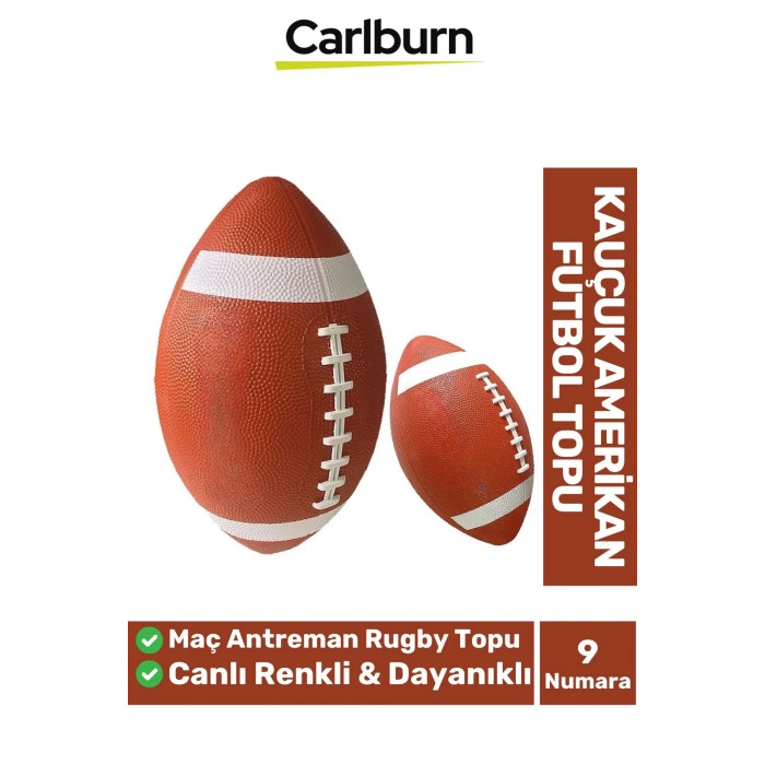 Premium Profesyonel Genç Yetişkin Maç Antreman Rugby Kauçuk Amerikan Futbol Topu