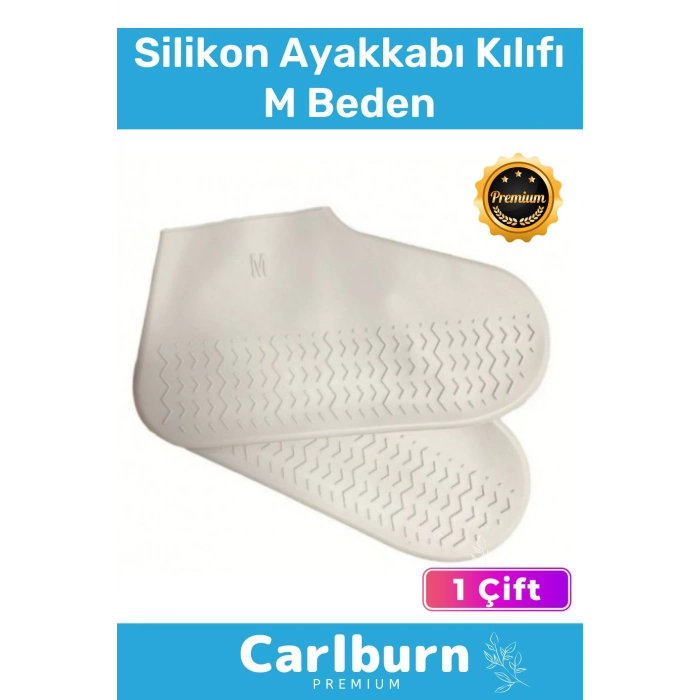 Premium Kaymaz Su Kir Geçirmez Sızdırmaz Esnek Ayakkabı Koruyucu Yağmur M Beden Silikon Kılıf