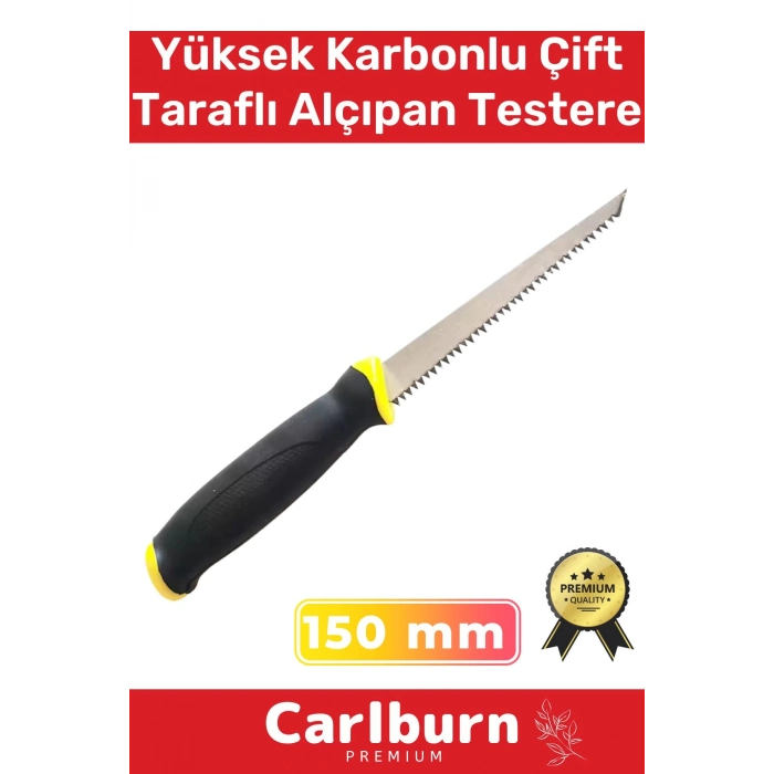 Özel Üretim Ergonomik Tutuş Dayanıklı Yüksek Karbonlu Çelik 150 mm Çift Taraflı Alçıpan Testere