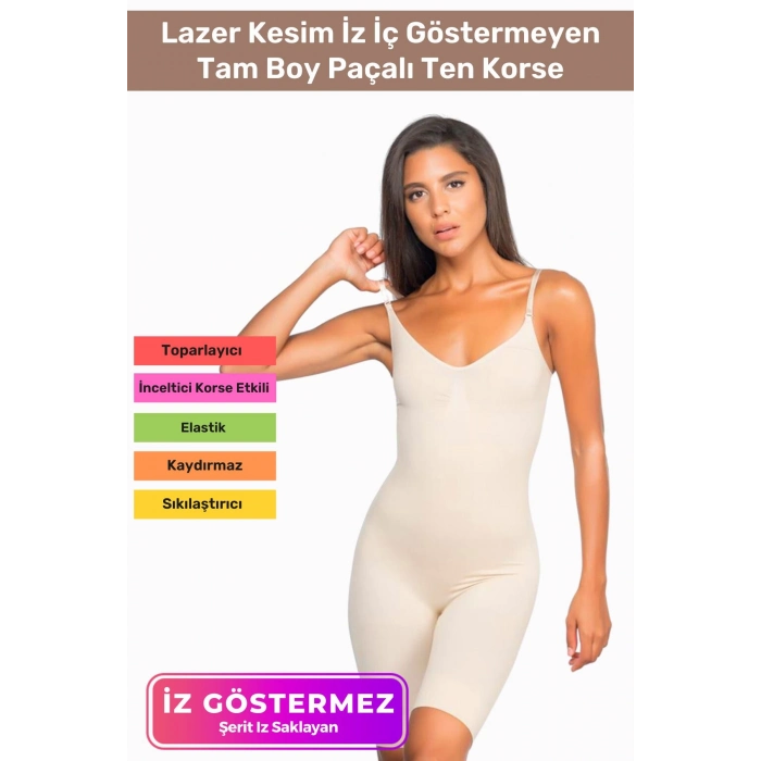 Özel Üretim Vücut Şekillendirici Toparlayıcı Sıkılaştırıcı Kadın Rahat Günlük Tam Boy Paçalı Korse