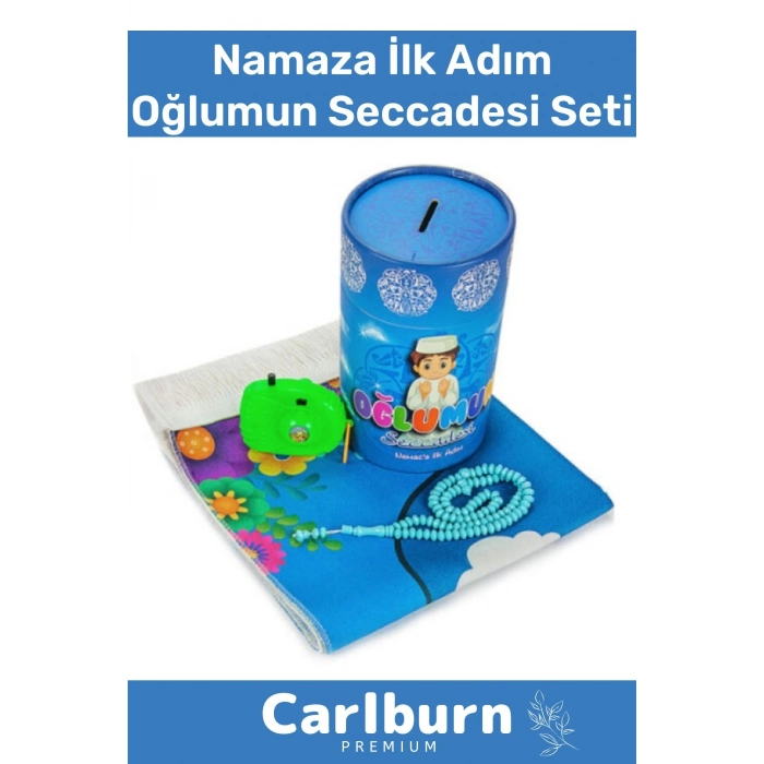 Namaza İlk Adım Kızımın Oğlumun Seccadesi Oyuncak Medine Görselli Fotoğraf Makinesi Tesbih Seti