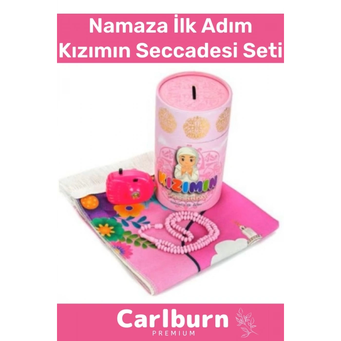 Namaza İlk Adım Kızımın Oğlumun Seccadesi Oyuncak Medine Görselli Fotoğraf Makinesi Tesbih Seti