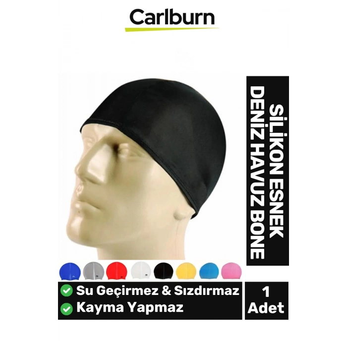 Özel Üretim Kaymaz Su Geçirmez Sızdırmaz Silikon Yüzücü Elastik Yüzme Şapkası Havuz Deniz Bonesi