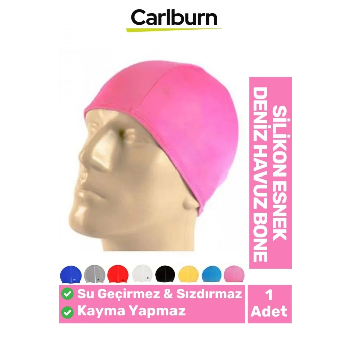 Özel Üretim Kaymaz Su Geçirmez Sızdırmaz Silikon Yüzücü Elastik Yüzme Şapkası Havuz Deniz Bonesi