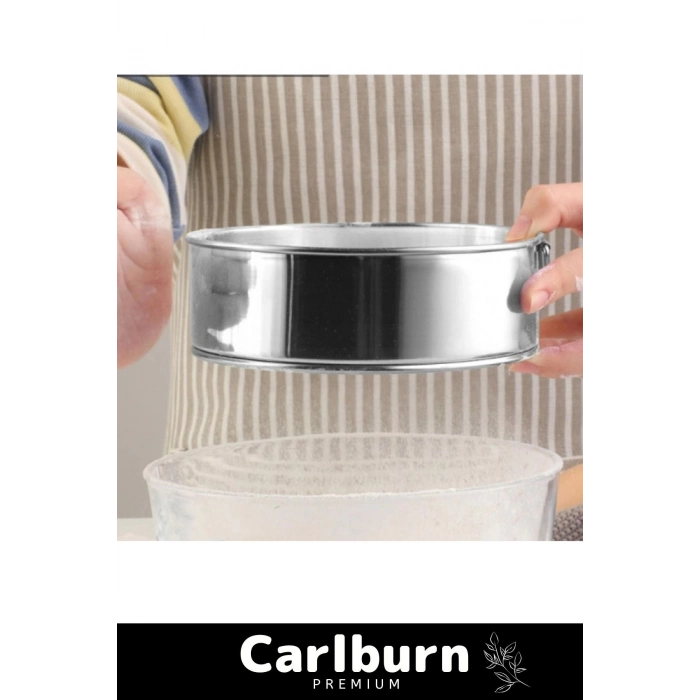 Premium Paslanmaz Çelik İnce Tel Örgülü Sağlam Küçük Orta Büyük Boy 3lü Un Şeker Pirinç Eleği Seti