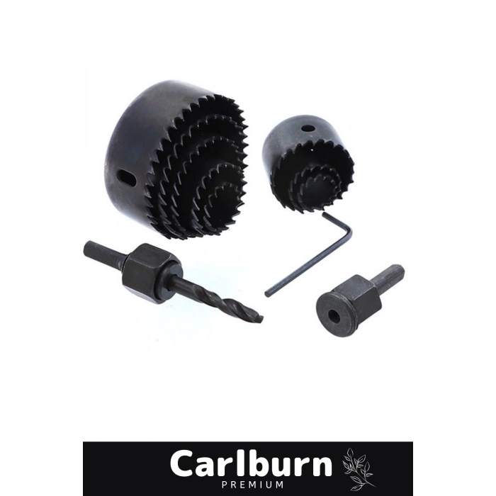 Premium 11 Parça Panç Seti Ağaç Kesme Alyan Anahtarlı Alçıpan Tavan Kesme Matkap Ucu Takımı