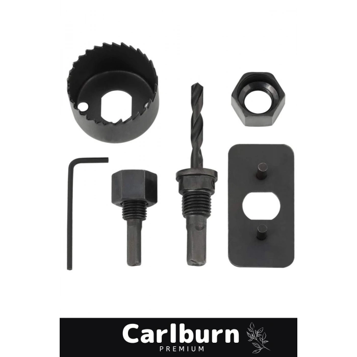 Premium 16 Parça Panç Seti Ağaç Kesme Alyan Anahtarlı Alçıpan Tavan Kesme Matkap Ucu Takımı