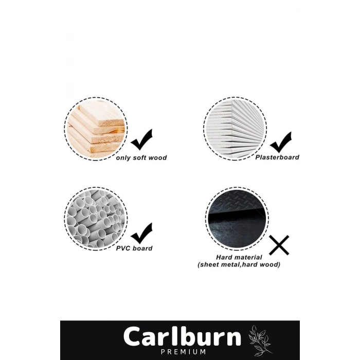 Premium 16 Parça Panç Seti Ağaç Kesme Alyan Anahtarlı Alçıpan Tavan Kesme Matkap Ucu Takımı