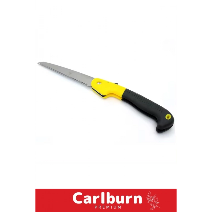 Premium Paslanmaz Çelik Dayanıklı Döner Saplı Ergonomik 180 MM Katlanır Budama Testeresi Çakı Tipi