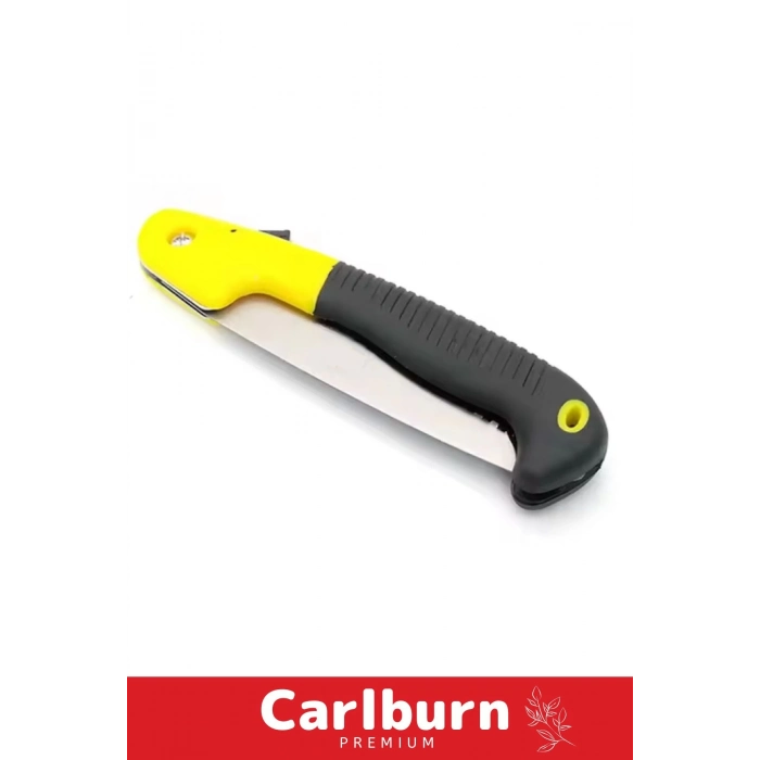 Premium Paslanmaz Çelik Dayanıklı Döner Saplı Ergonomik 180 MM Katlanır Budama Testeresi Çakı Tipi