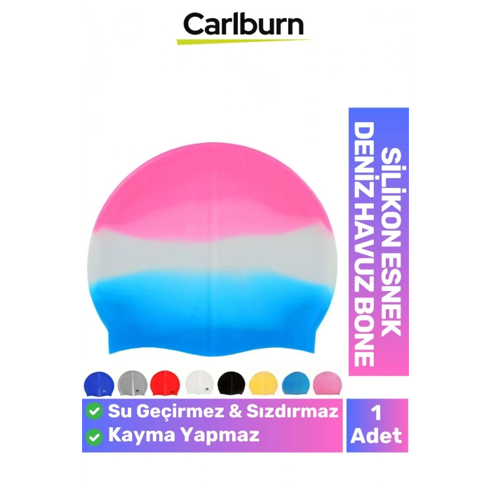 Özel Üretim Kaymaz Su Geçirmez Sızdırmaz Silikon Yüzücü Elastik Yüzme Şapkası Havuz Deniz Bonesi