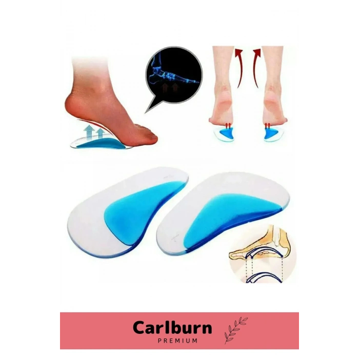 Özel Üretim Anatomik Boşluk Doldurucu Jel Düz Tabanlık Ark Desteği Silikon Ayak Tabanlığı