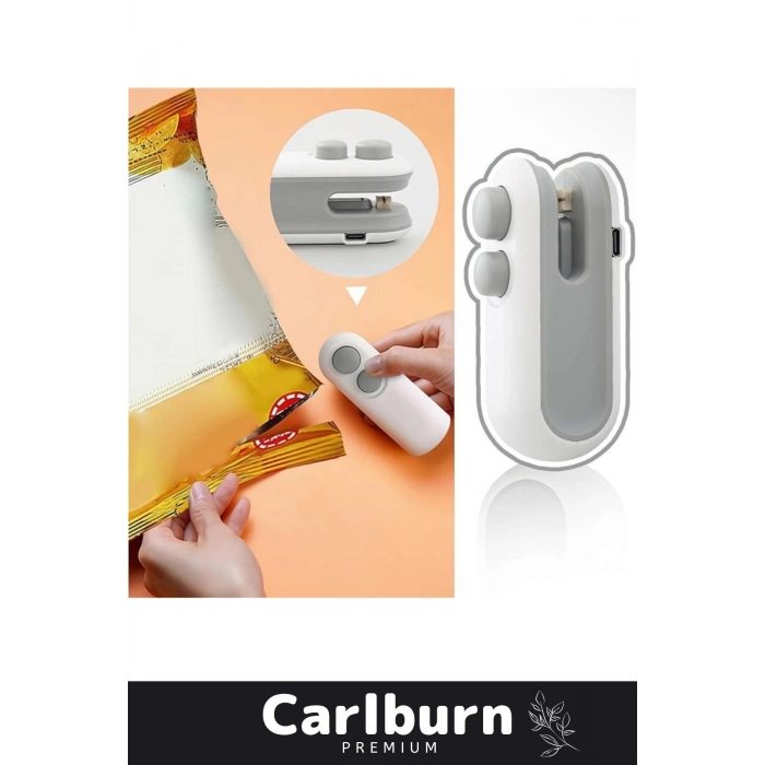 Özel Üretim Isınmaya Gerek Duymayan Kapama Kesme İşlevli 400mAh Şarj Edilebilir Mini Poşet Kapatıcı