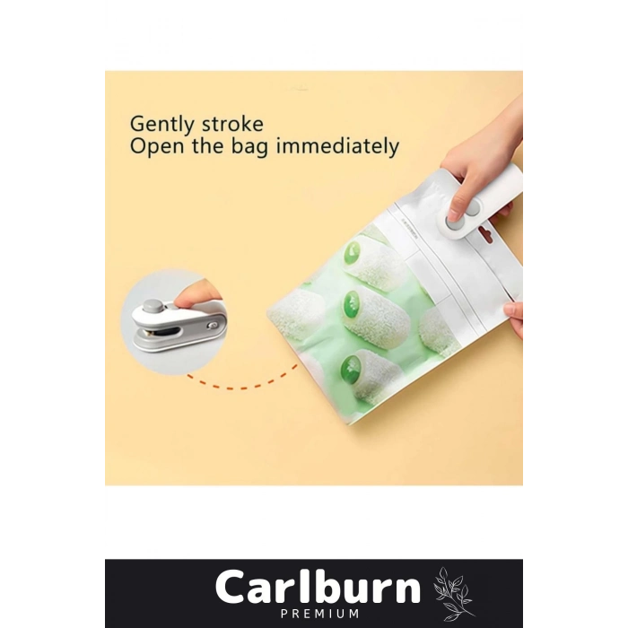 Özel Üretim Isınmaya Gerek Duymayan Kapama Kesme İşlevli 400mAh Şarj Edilebilir Mini Poşet Kapatıcı