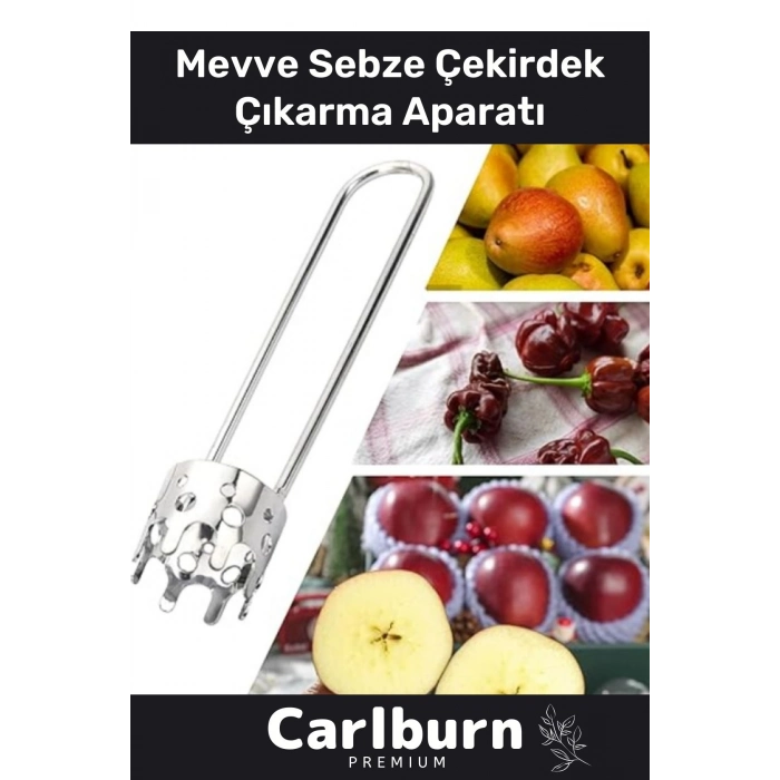 Özel Tasarım Paslanmaz Çelik Sağlam Dayanıklı Biber Domates Meyve Sebze Çekirdek Çıkarma Aparatı