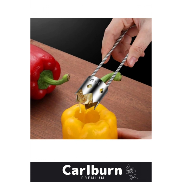 Özel Tasarım Paslanmaz Çelik Sağlam Dayanıklı Biber Domates Meyve Sebze Çekirdek Çıkarma Aparatı