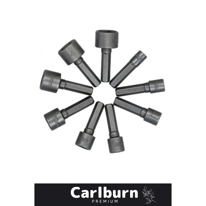 Premium Titanyum Kaplama Uzun Ömürlü Aşınma Karşıtı Koruma 9 Parça Manyetik Somun Adaptörü Seti