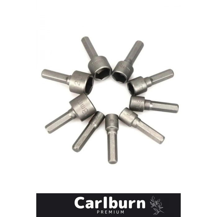 Premium Titanyum Kaplama Uzun Ömürlü Aşınma Karşıtı Koruma 9 Parça Manyetik Somun Adaptörü Seti