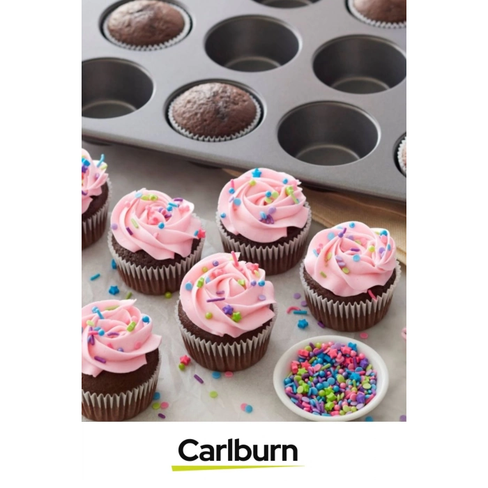 Premium Yüksek Isıya Dayanıklı Uzun Ömürlü Yapışmaz Yıkanabilir 6 Gözlü Muffin Cupcake Kalıbı