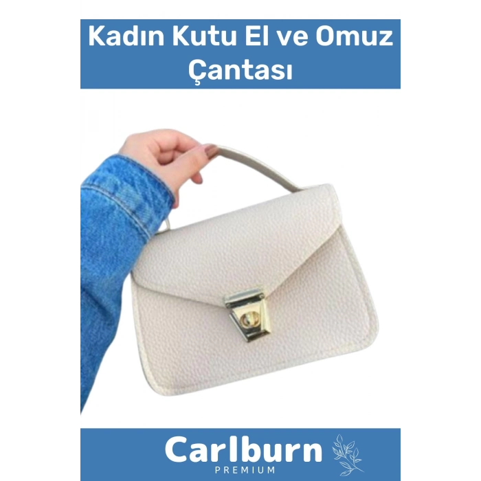 Özel Tasarım Ayarlanabilir Omuz Askılı Dayanıklı Kaliteli Şık Rahat Kadın Kutu El Omuz Çantası