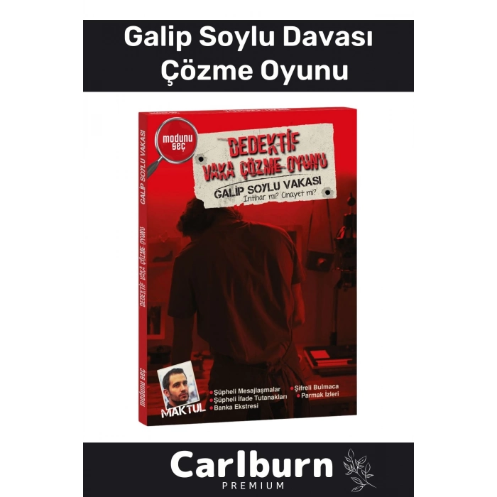 Özel Üretim Dedektif Kanlı Para Cinayet Katil Kim Dava Vaka Çözme Galip Soylu Davası Oyunu