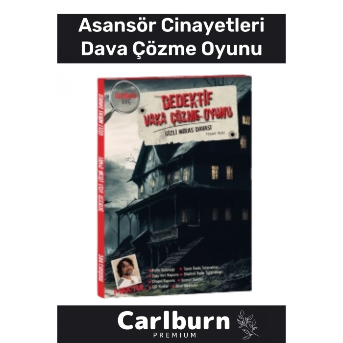 Özel Üretim Dedektif Kanlı Para Cinayet Katil Kim Dava Vaka Çözme Asansör Cinayetleri Oyunu