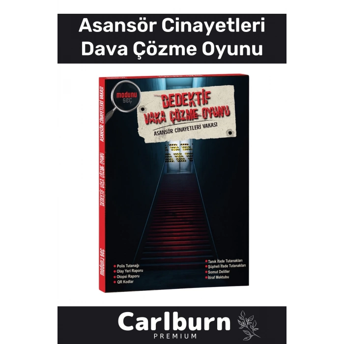 Özel Üretim Dedektif Kanlı Para Cinayet Katil Kim Dava Vaka Çözme Asansör Cinayetleri Oyunu