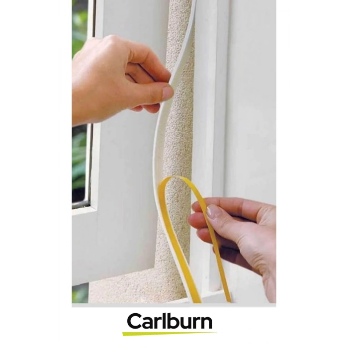 5 Adet 9 Metre İzolasyon Bandı Yapışkanlı Cam Yalıtım Süngeri Rüzgar Soğuk Kesici Pimapen Fitili