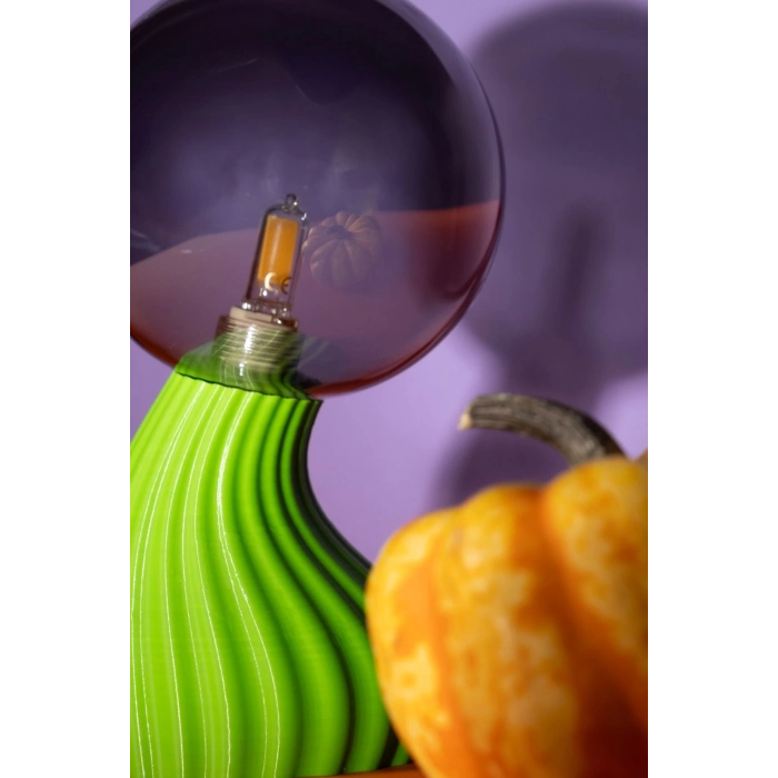 Özel Üretim Dekoratif Şık Biyobozunur Plastik 10 Cm On/Off Düğmeli Hayalet Spooky Masa Gece Lambası